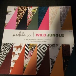 Park Lane Wild Jungle 12"x12" 24 sheets printed cardstock Scrapbooking Crafts